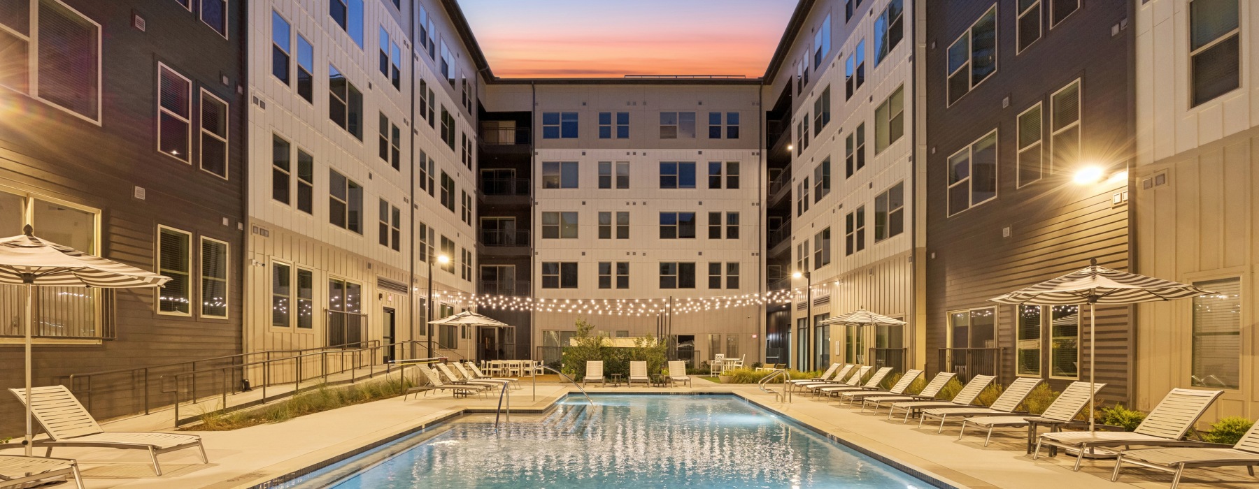 Swimming pool inside The Holland's community