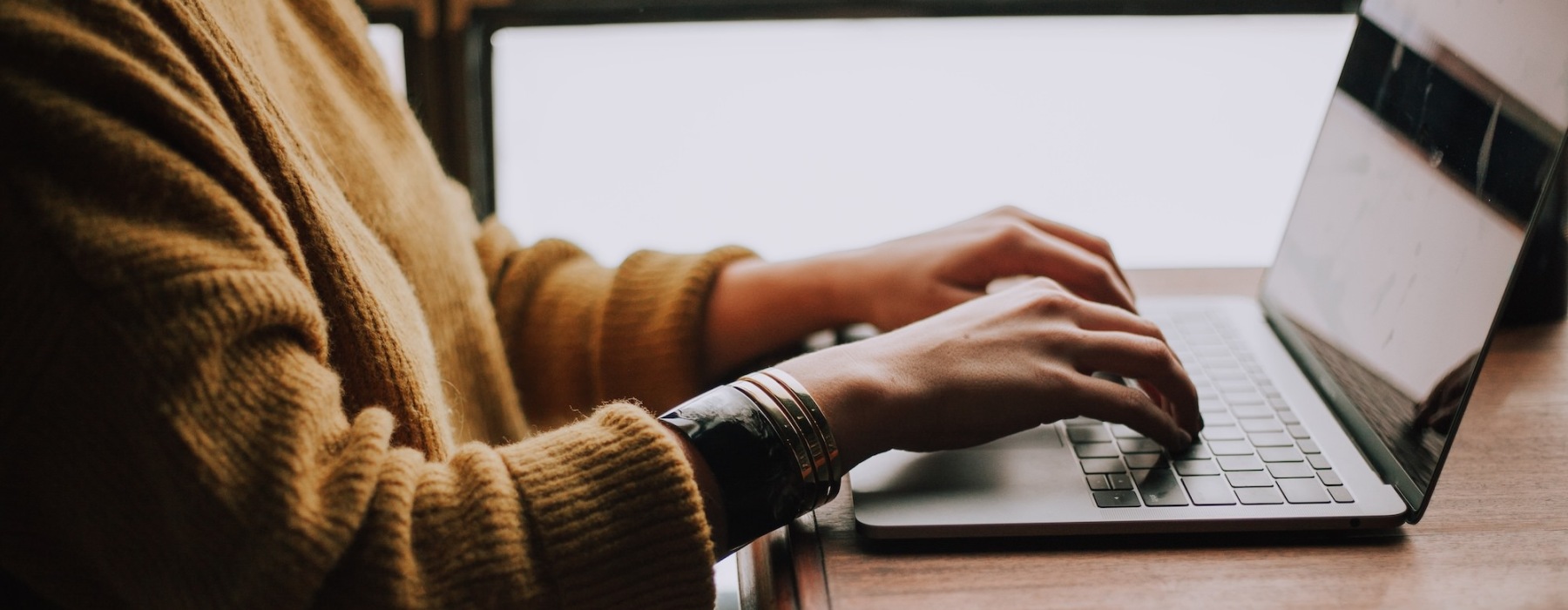 a person on their computer